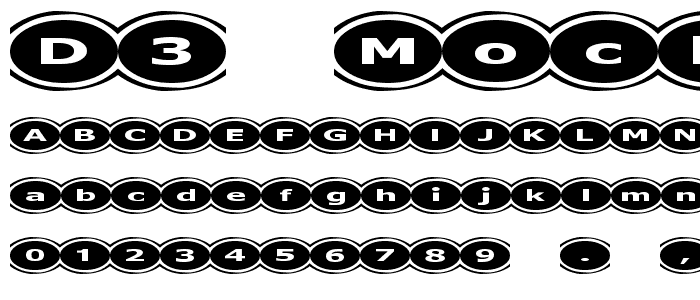 D3 Mochism font